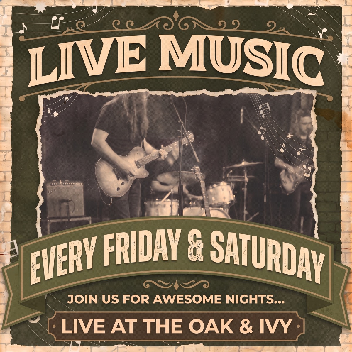 Live Music Friday and Saturday